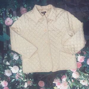Dollhouse Quilted Beige Puffer Jacket